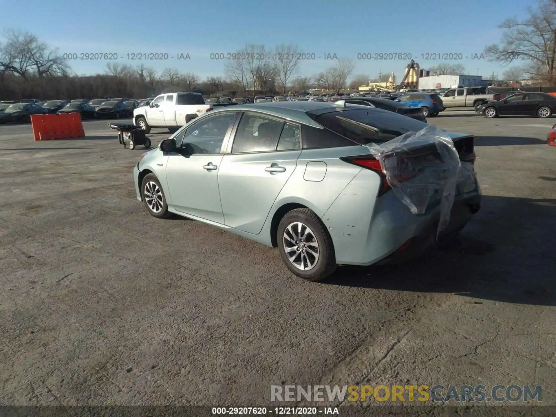 3 Photograph of a damaged car JTDKARSU7K3094352 TOYOTA PRIUS 2019