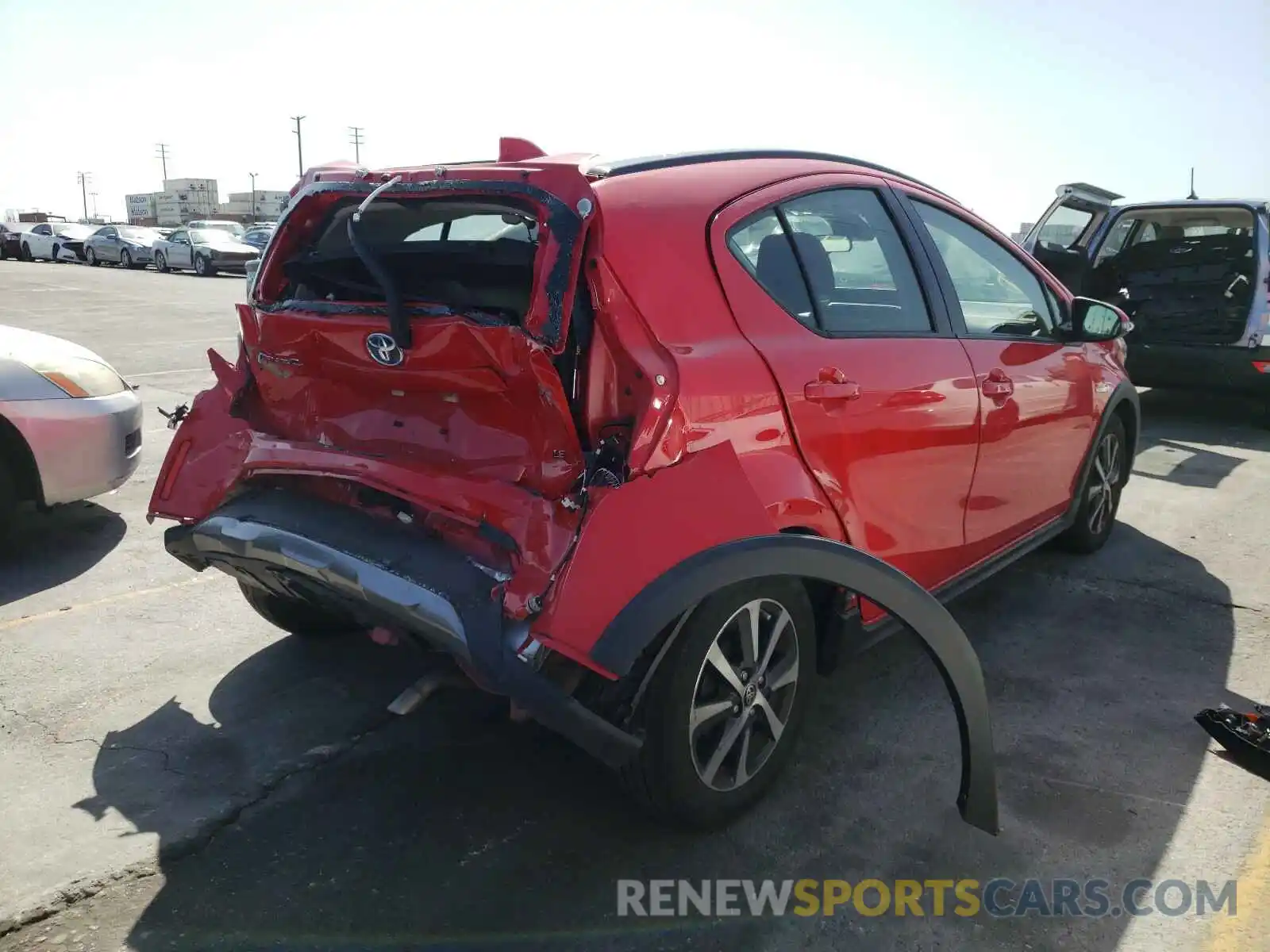4 Photograph of a damaged car JTDKDTB30K1624707 TOYOTA PRIUS 2019