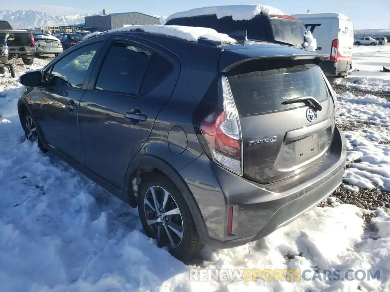 3 Photograph of a damaged car JTDKDTB30K1625758 TOYOTA PRIUS 2019