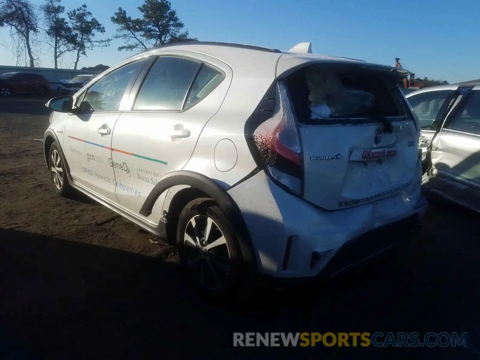 3 Photograph of a damaged car JTDKDTB33K1624300 TOYOTA PRIUS 2019