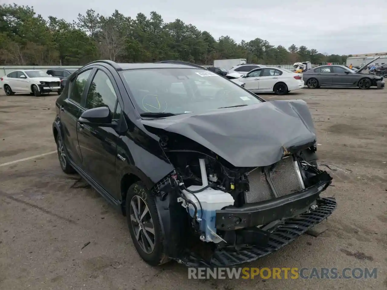 1 Photograph of a damaged car JTDKDTB34K1620319 TOYOTA PRIUS 2019