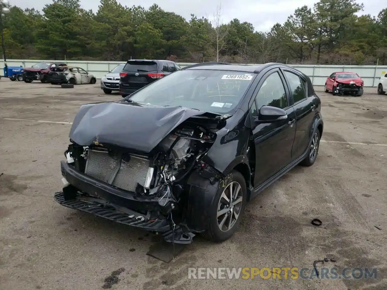 2 Photograph of a damaged car JTDKDTB34K1620319 TOYOTA PRIUS 2019