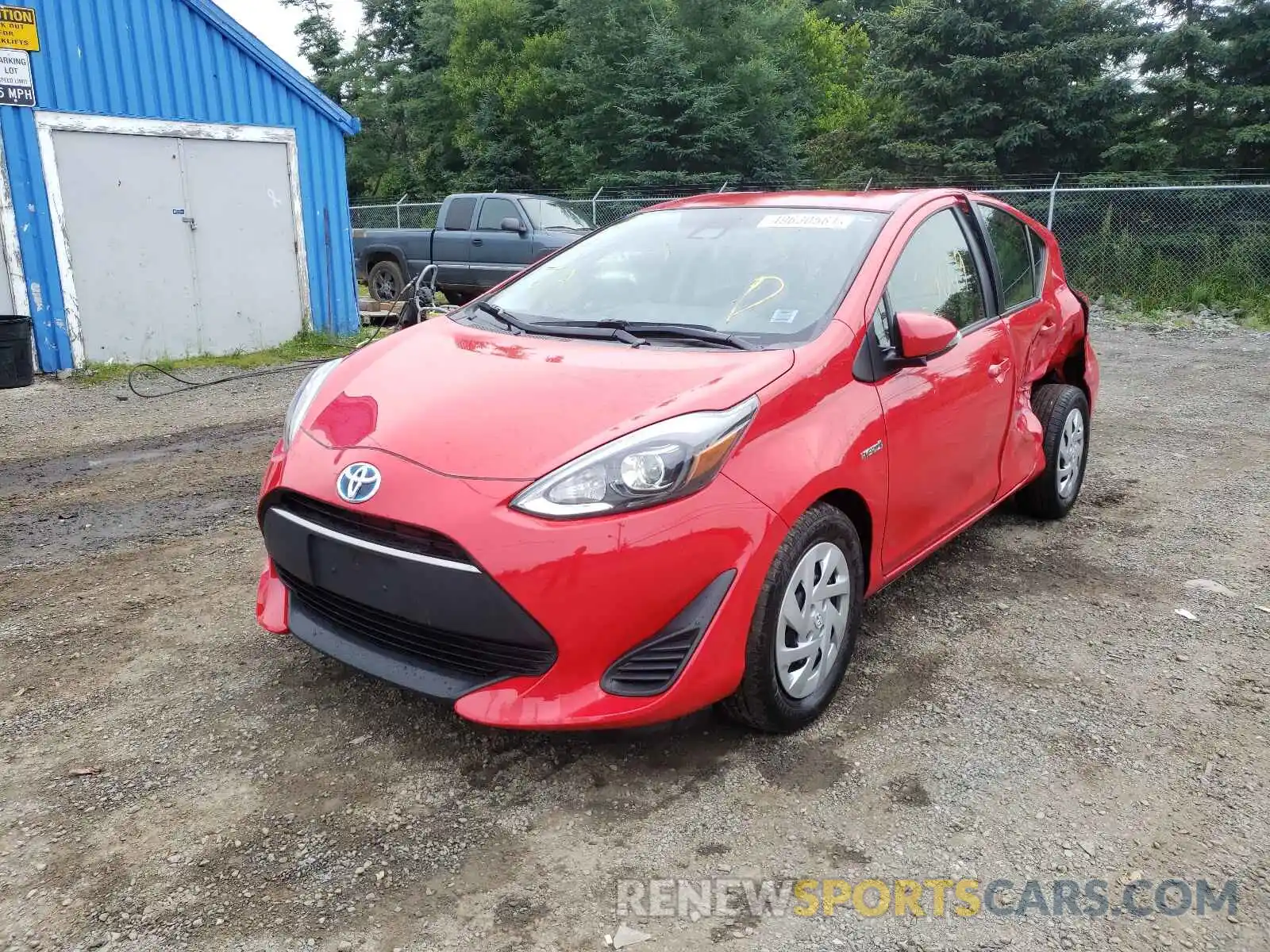 2 Фотография поврежденного автомобиля JTDKDTB34K1626654 TOYOTA PRIUS 2019