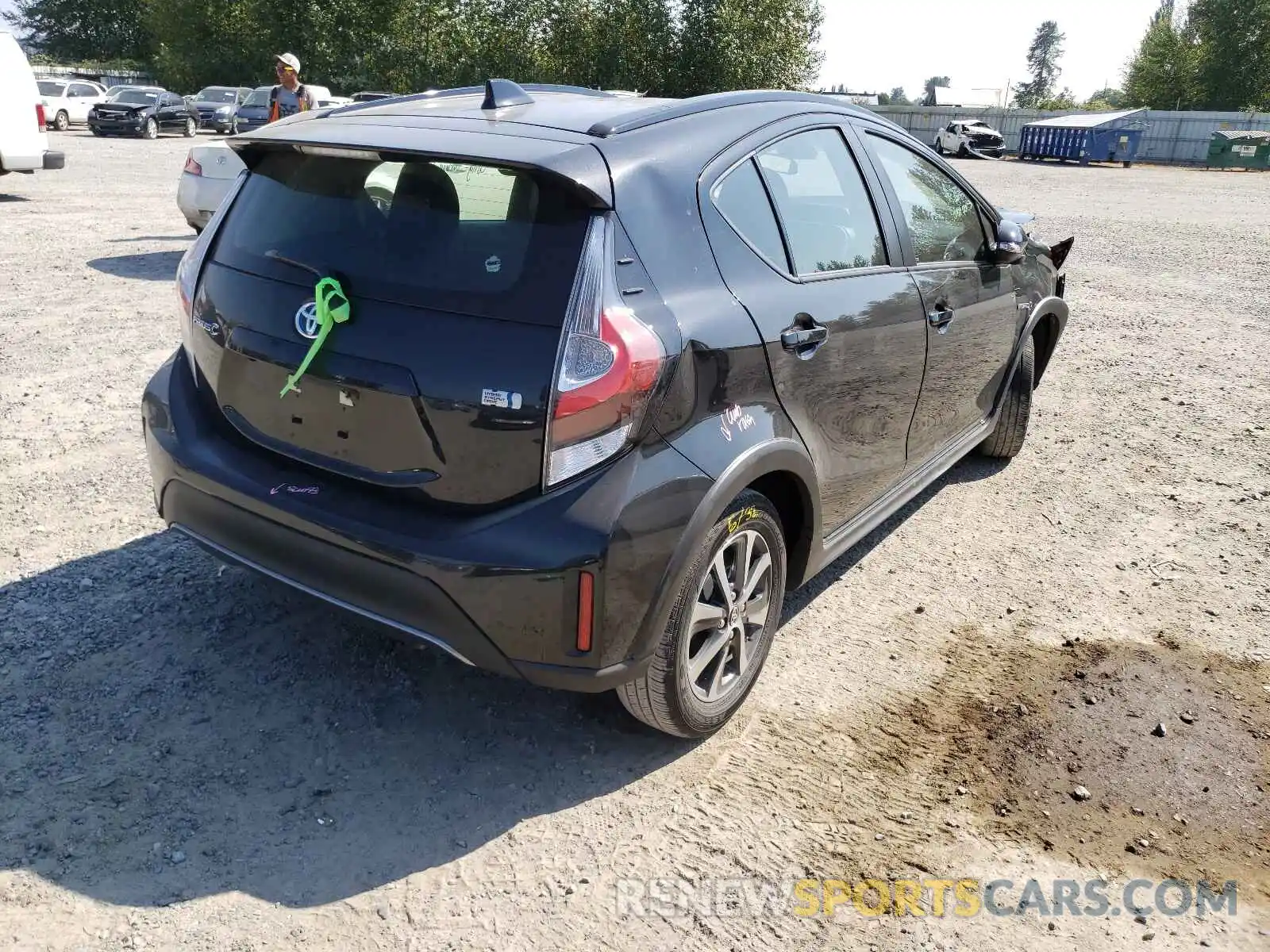 4 Фотография поврежденного автомобиля JTDKDTB35K1622404 TOYOTA PRIUS 2019