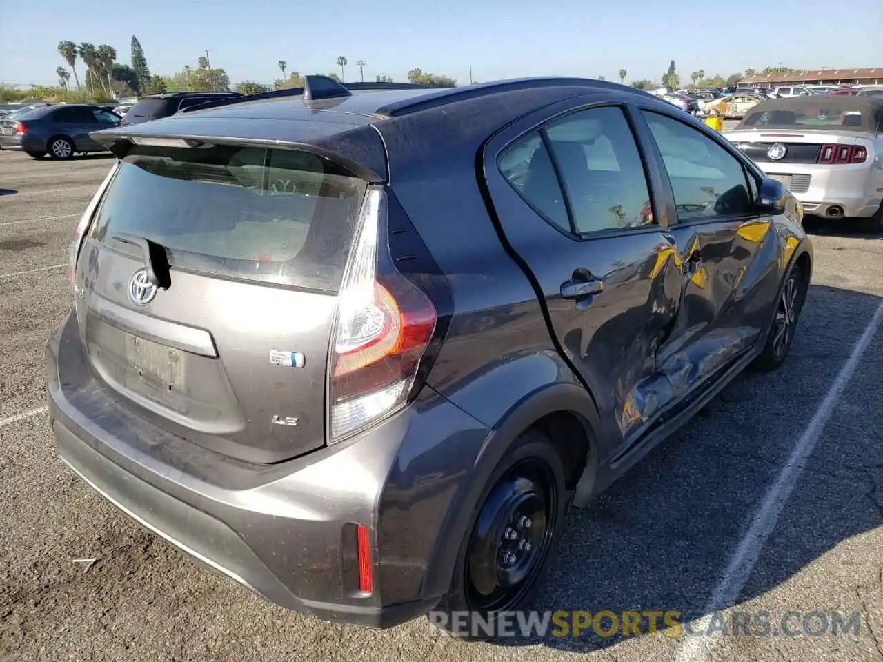 4 Photograph of a damaged car JTDKDTB35K1622743 TOYOTA PRIUS 2019