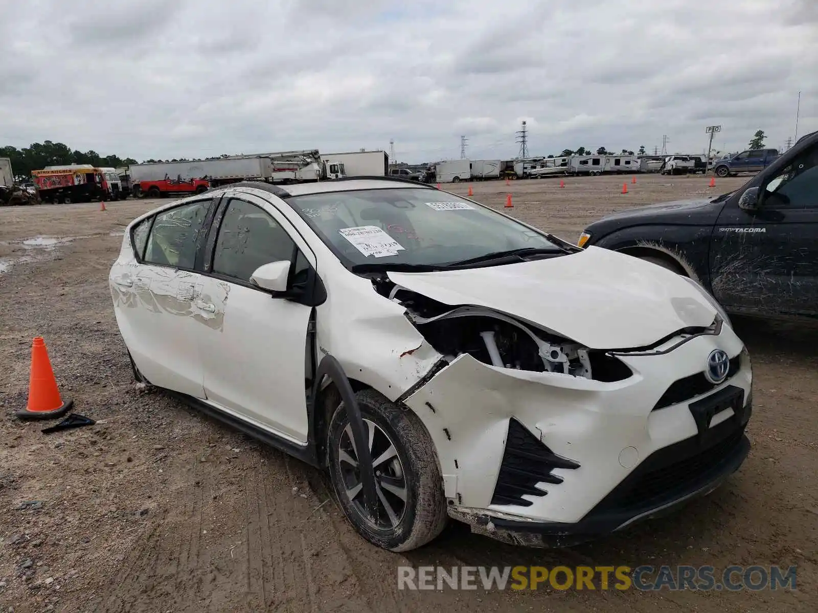 1 Photograph of a damaged car JTDKDTB35K1622760 TOYOTA PRIUS 2019