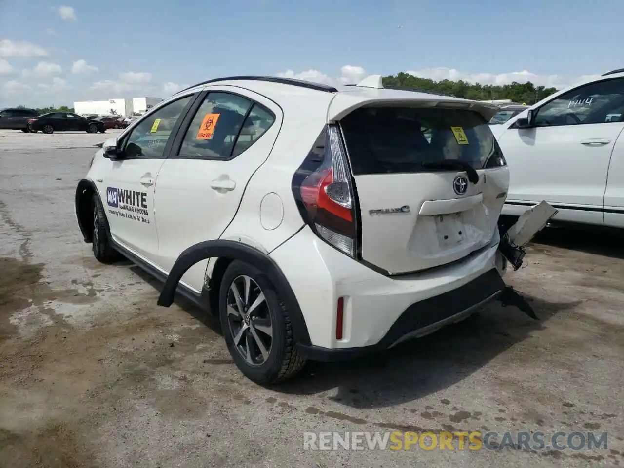 3 Photograph of a damaged car JTDKDTB35K1625125 TOYOTA PRIUS 2019