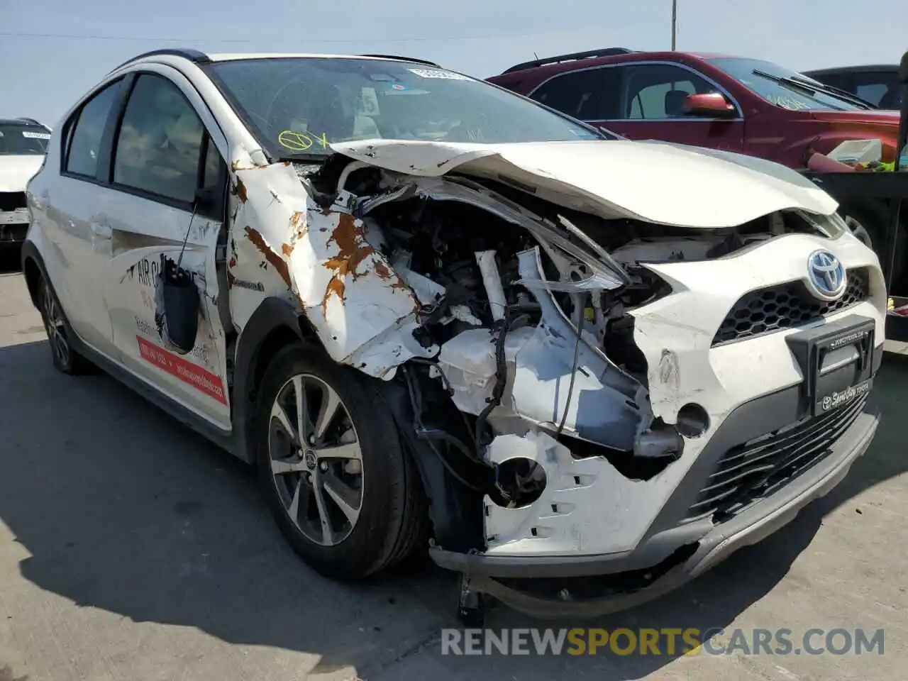 1 Photograph of a damaged car JTDKDTB35K1625917 TOYOTA PRIUS 2019