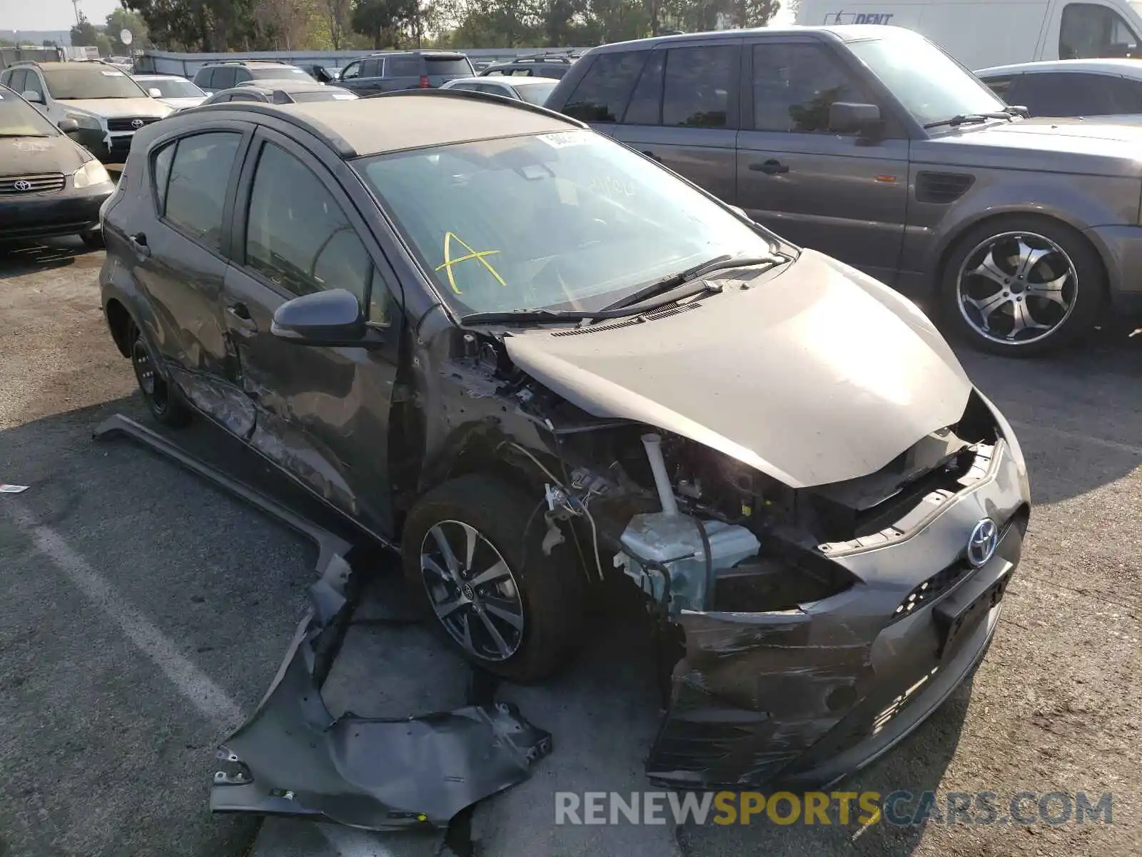 1 Photograph of a damaged car JTDKDTB36K1623755 TOYOTA PRIUS 2019