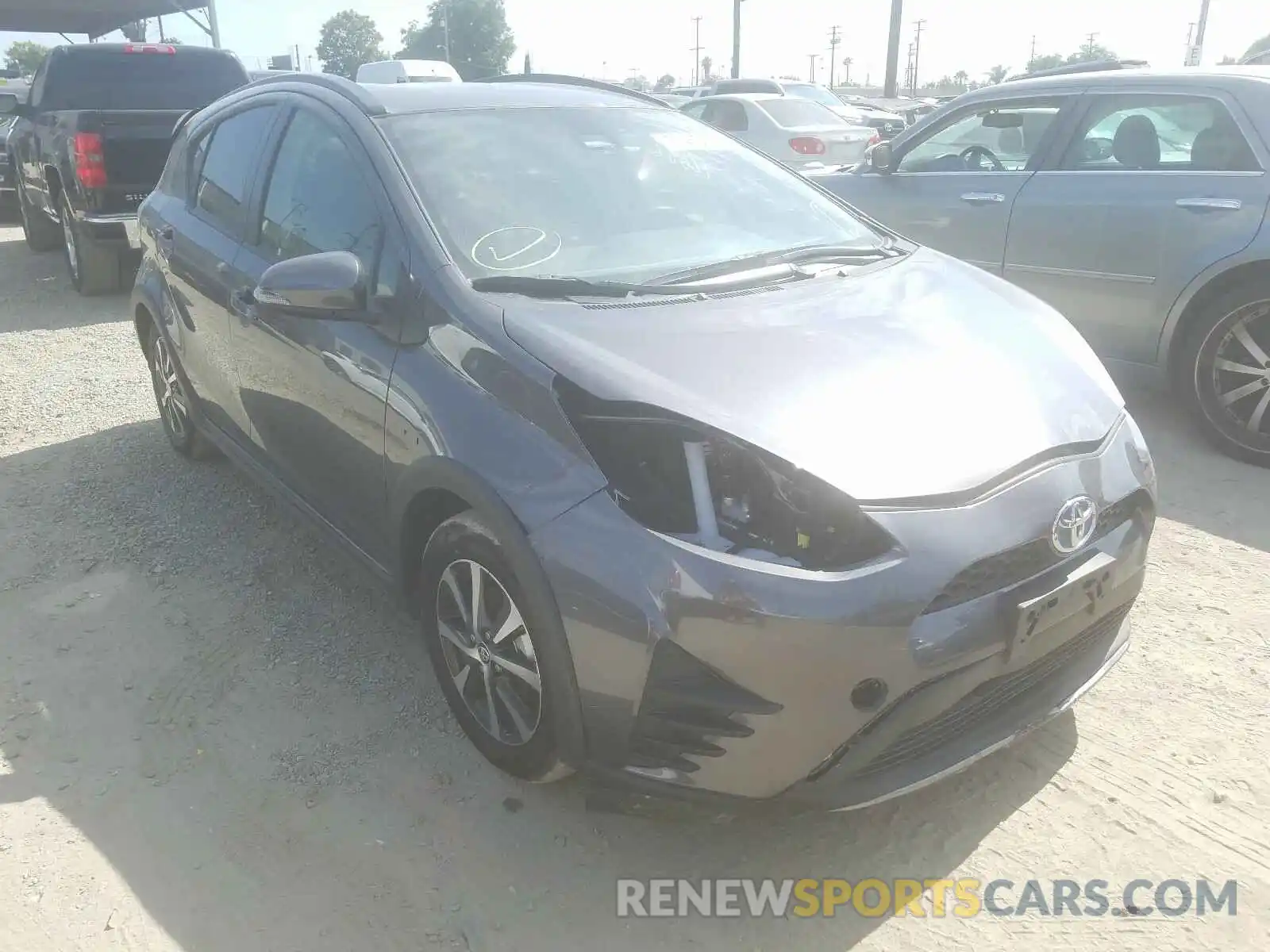 1 Photograph of a damaged car JTDKDTB37K1625157 TOYOTA PRIUS 2019