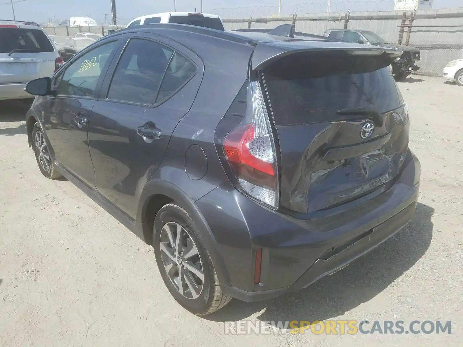 3 Photograph of a damaged car JTDKDTB37K1625157 TOYOTA PRIUS 2019