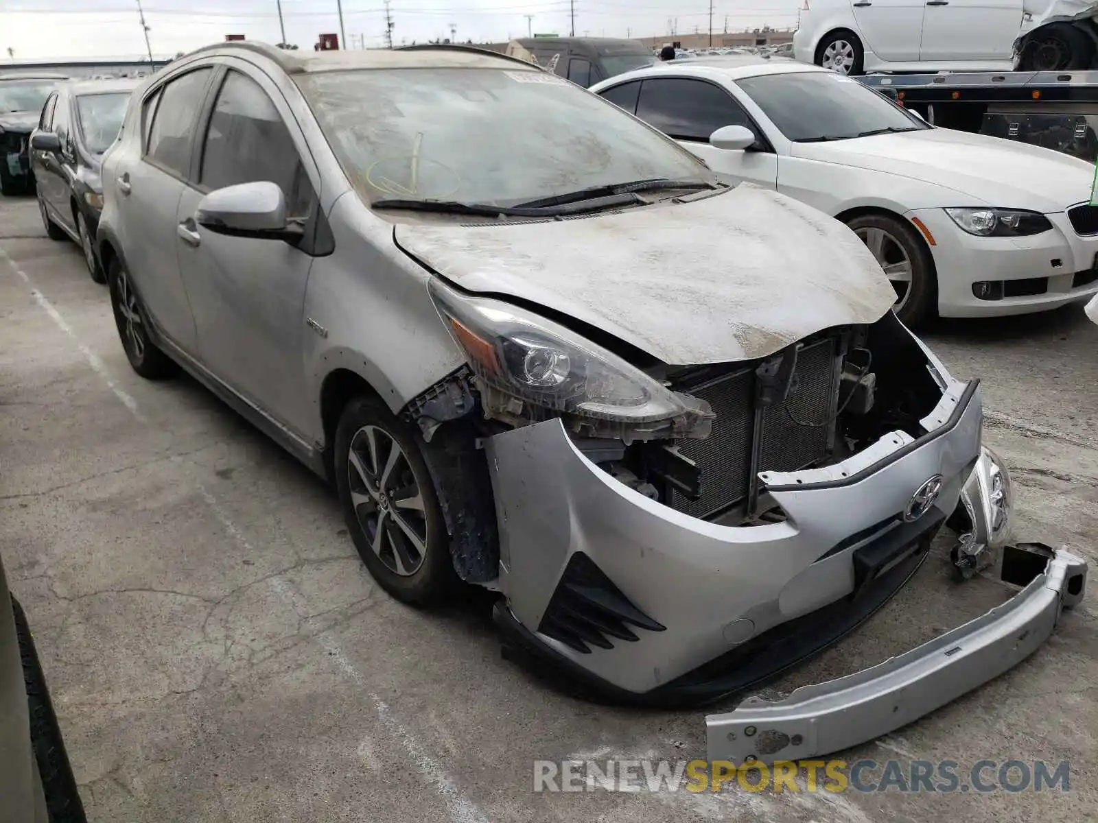 1 Photograph of a damaged car JTDKDTB38K1624194 TOYOTA PRIUS 2019