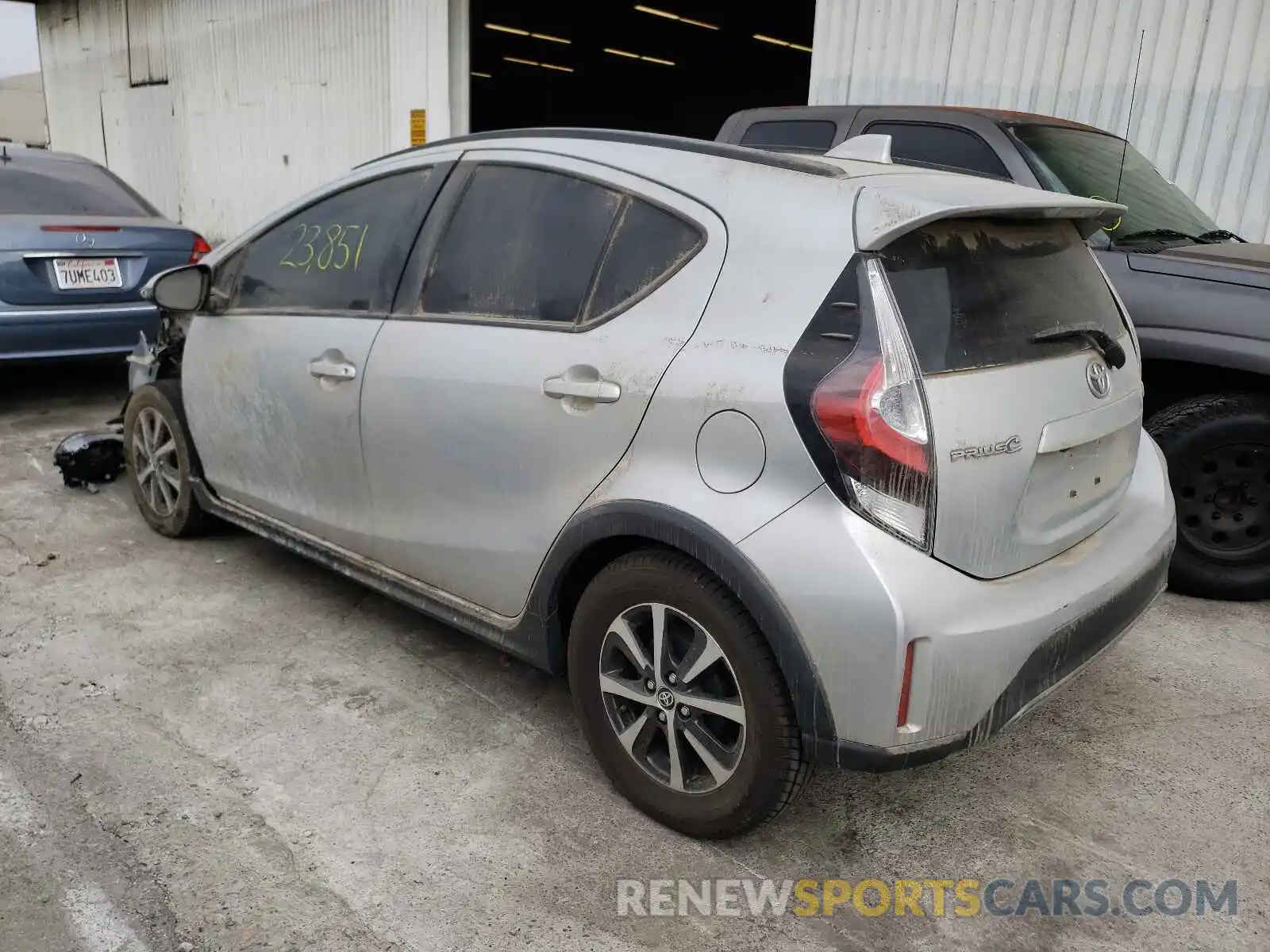 3 Photograph of a damaged car JTDKDTB38K1624194 TOYOTA PRIUS 2019