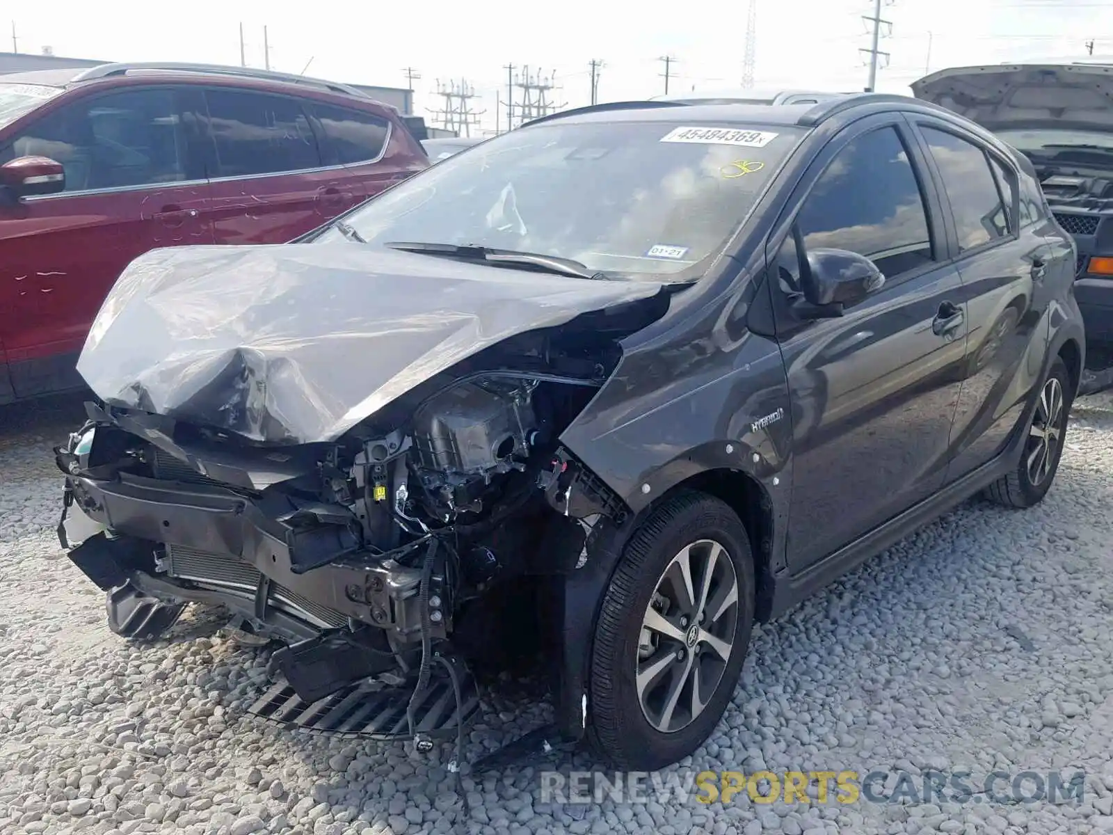 2 Photograph of a damaged car JTDKDTB3XK1622110 TOYOTA PRIUS 2019