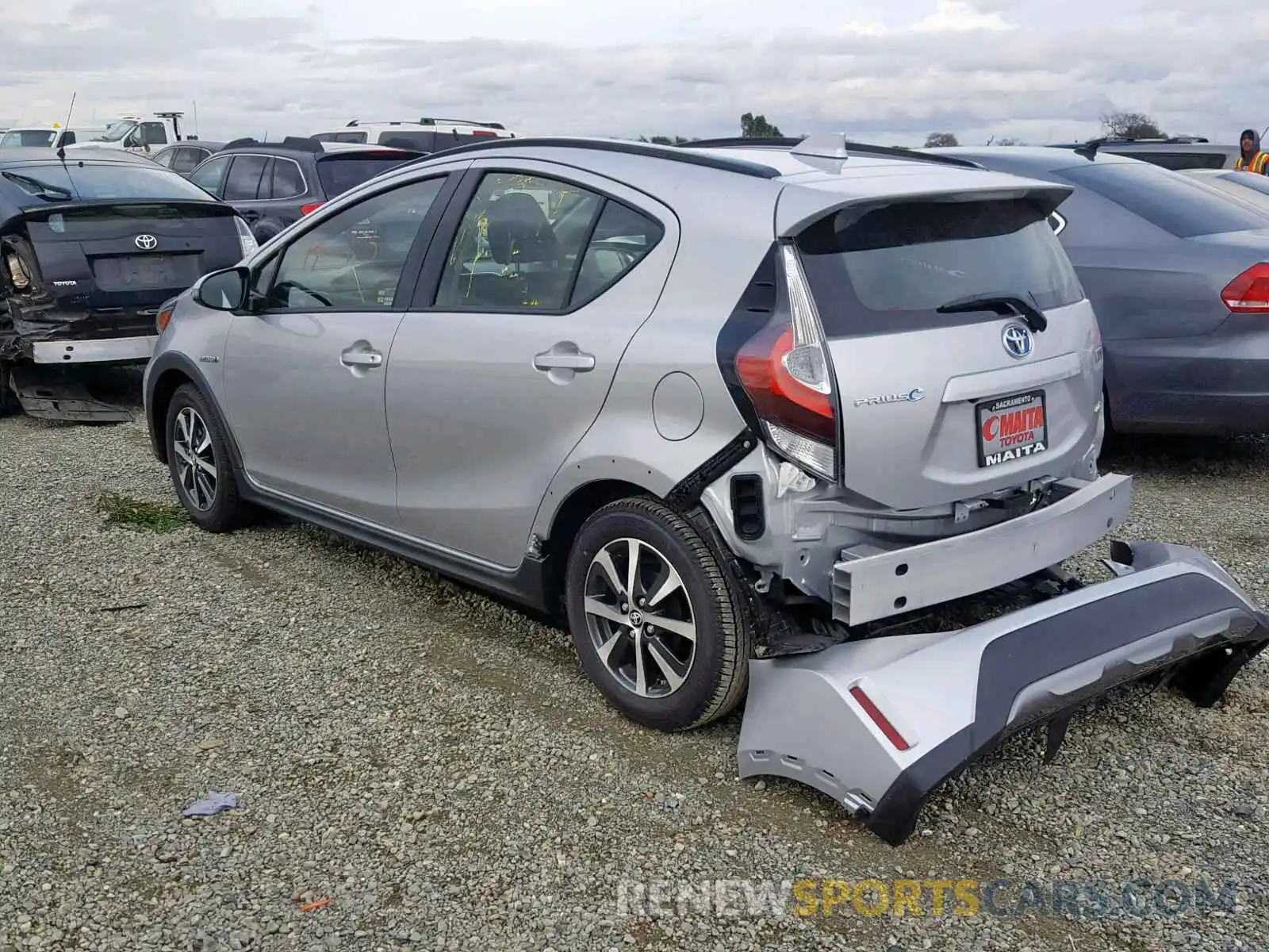 3 Photograph of a damaged car JTDKDTB3XK1623628 TOYOTA PRIUS 2019