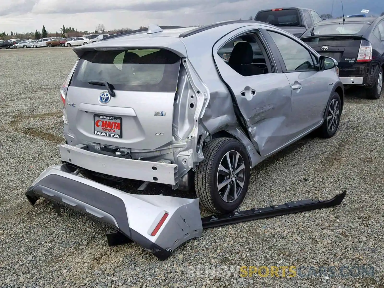 4 Photograph of a damaged car JTDKDTB3XK1623628 TOYOTA PRIUS 2019