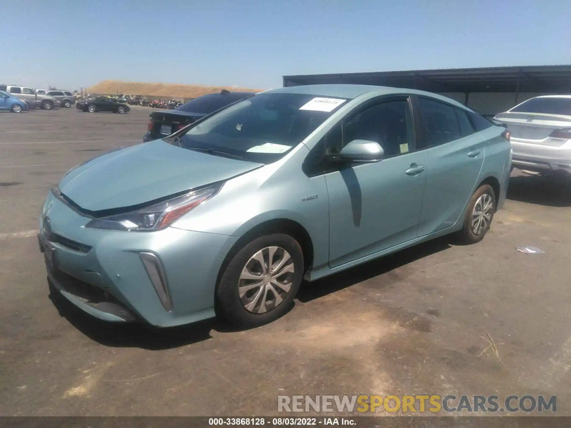 2 Photograph of a damaged car JTDL9RFU0K3000468 TOYOTA PRIUS 2019