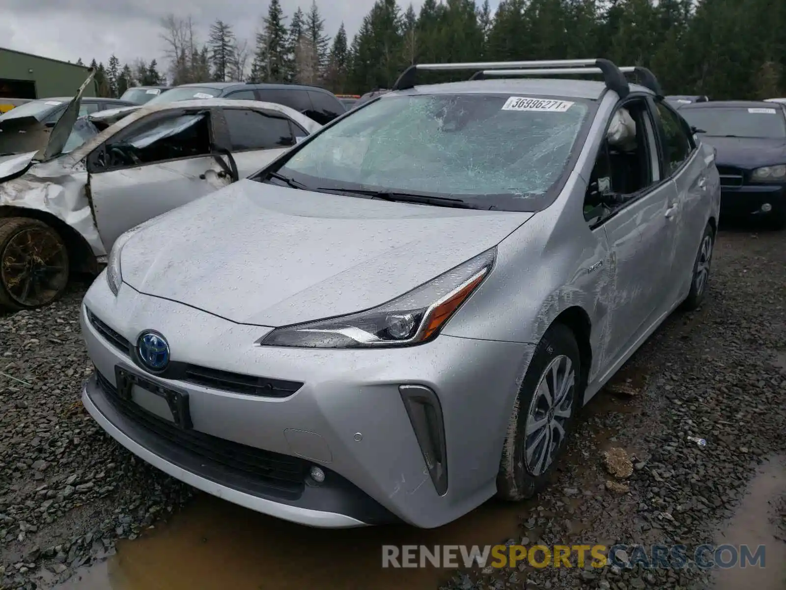 2 Photograph of a damaged car JTDL9RFU0K3001118 TOYOTA PRIUS 2019