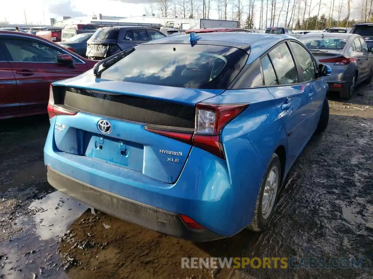 4 Photograph of a damaged car JTDL9RFU0K3002589 TOYOTA PRIUS 2019