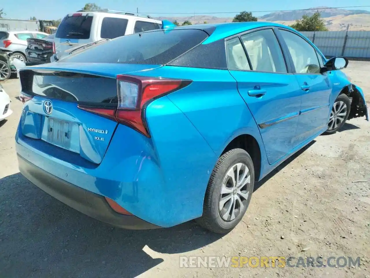 4 Photograph of a damaged car JTDL9RFU0K3003998 TOYOTA PRIUS 2019