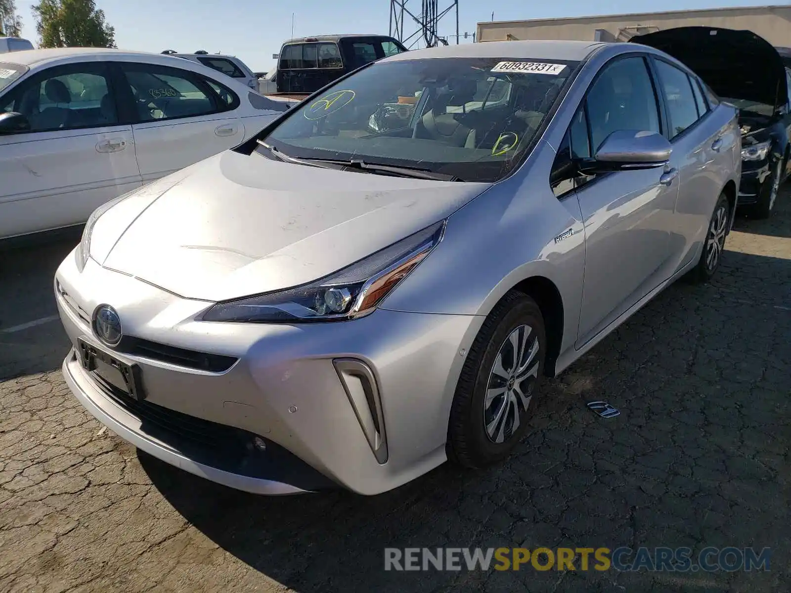 2 Photograph of a damaged car JTDL9RFU0K3004374 TOYOTA PRIUS 2019