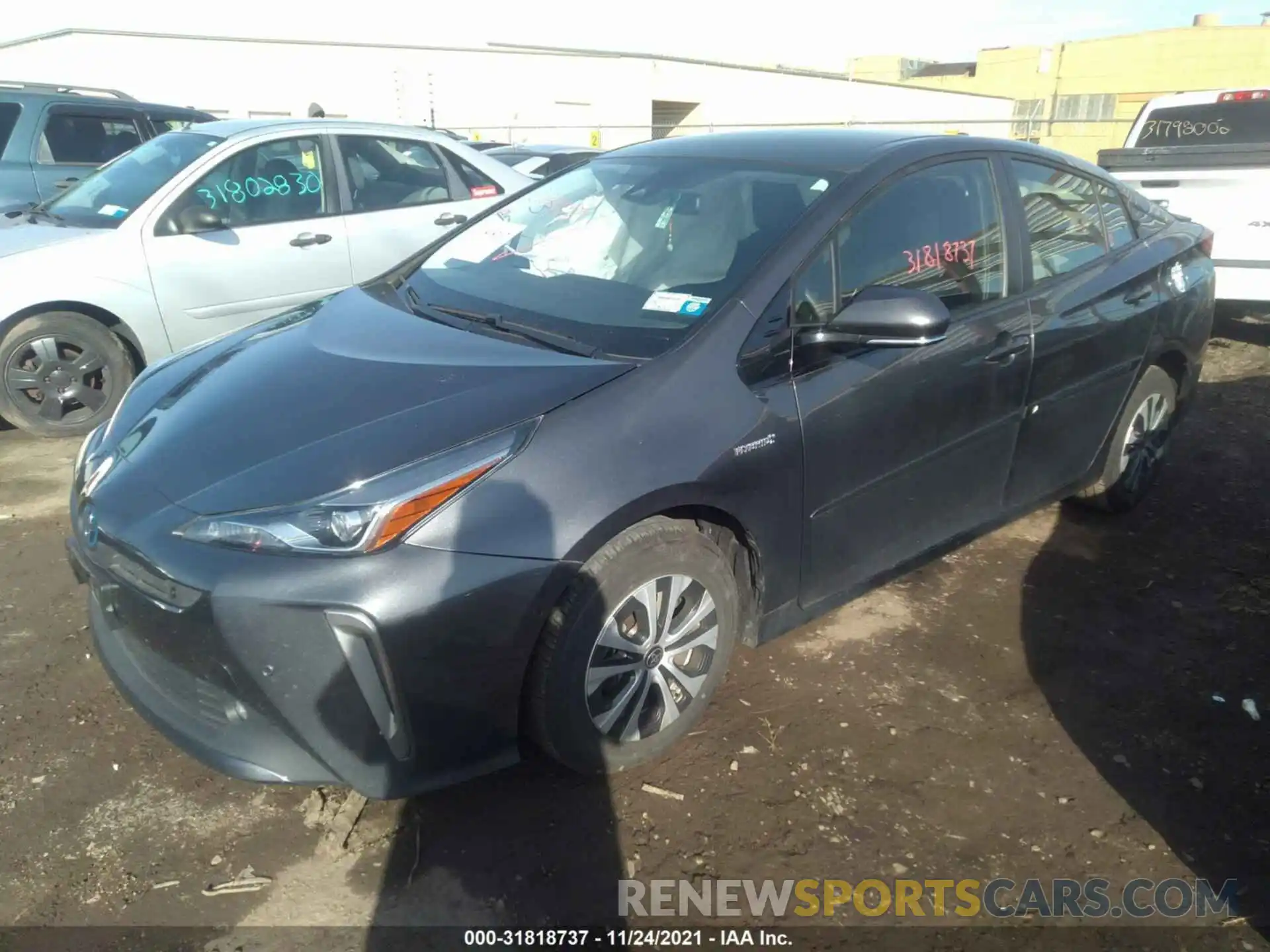 2 Photograph of a damaged car JTDL9RFU0K3008506 TOYOTA PRIUS 2019