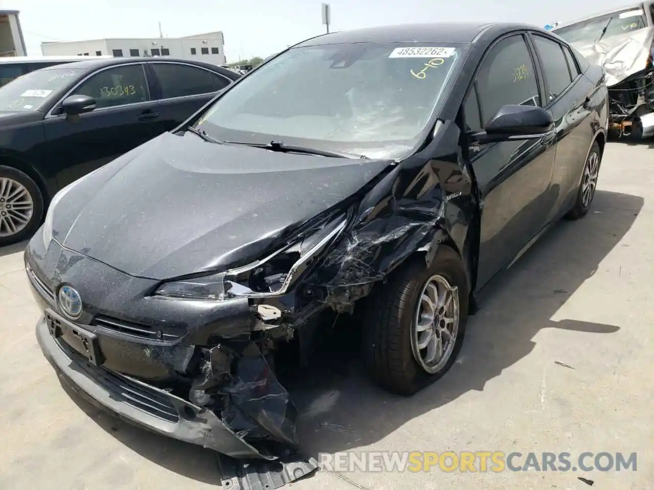 2 Фотография поврежденного автомобиля JTDL9RFU0K3008974 TOYOTA PRIUS 2019