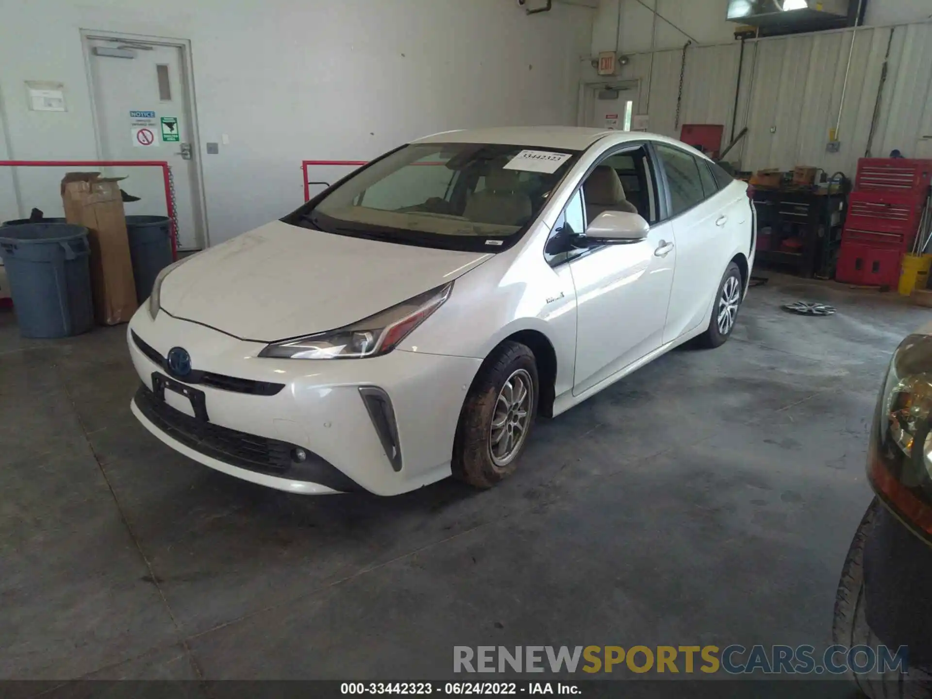 2 Photograph of a damaged car JTDL9RFU0K3010451 TOYOTA PRIUS 2019