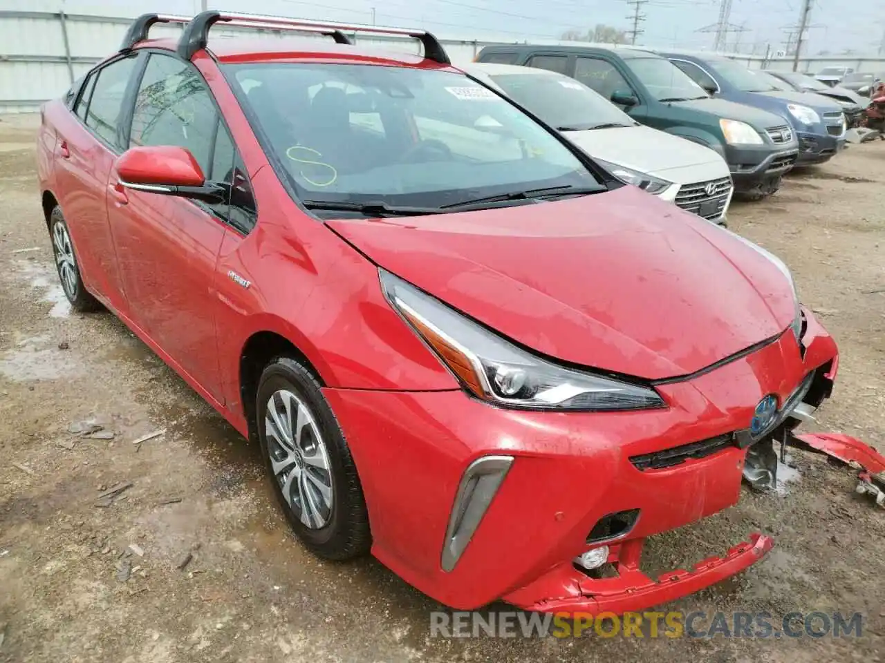 1 Фотография поврежденного автомобиля JTDL9RFU0K3010630 TOYOTA PRIUS 2019