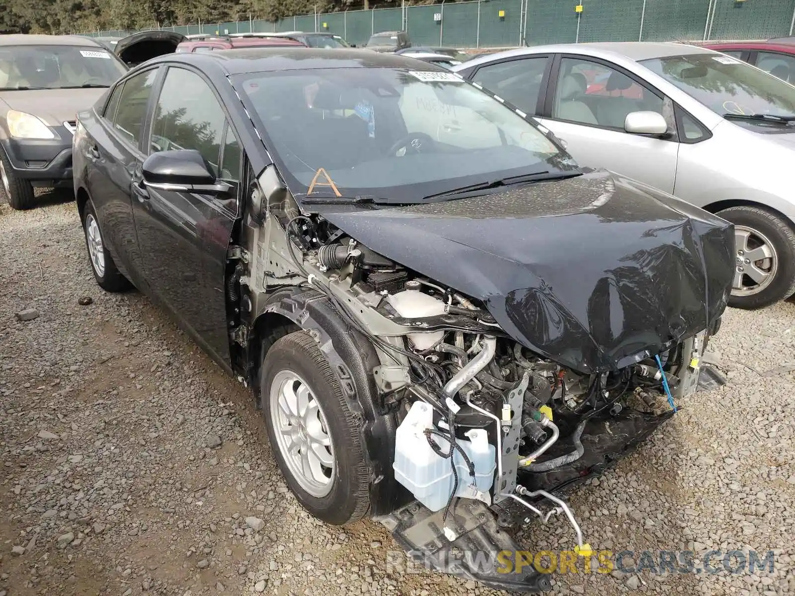 1 Photograph of a damaged car JTDL9RFU0K3010899 TOYOTA PRIUS 2019