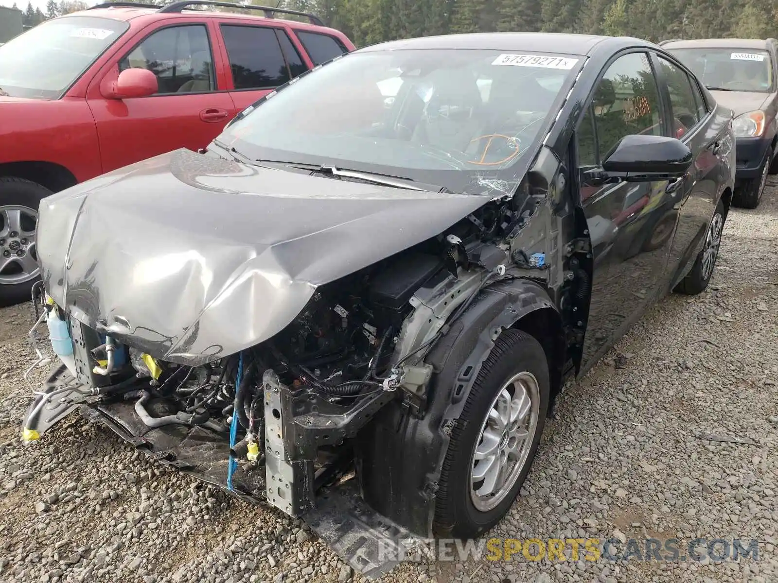 2 Photograph of a damaged car JTDL9RFU0K3010899 TOYOTA PRIUS 2019