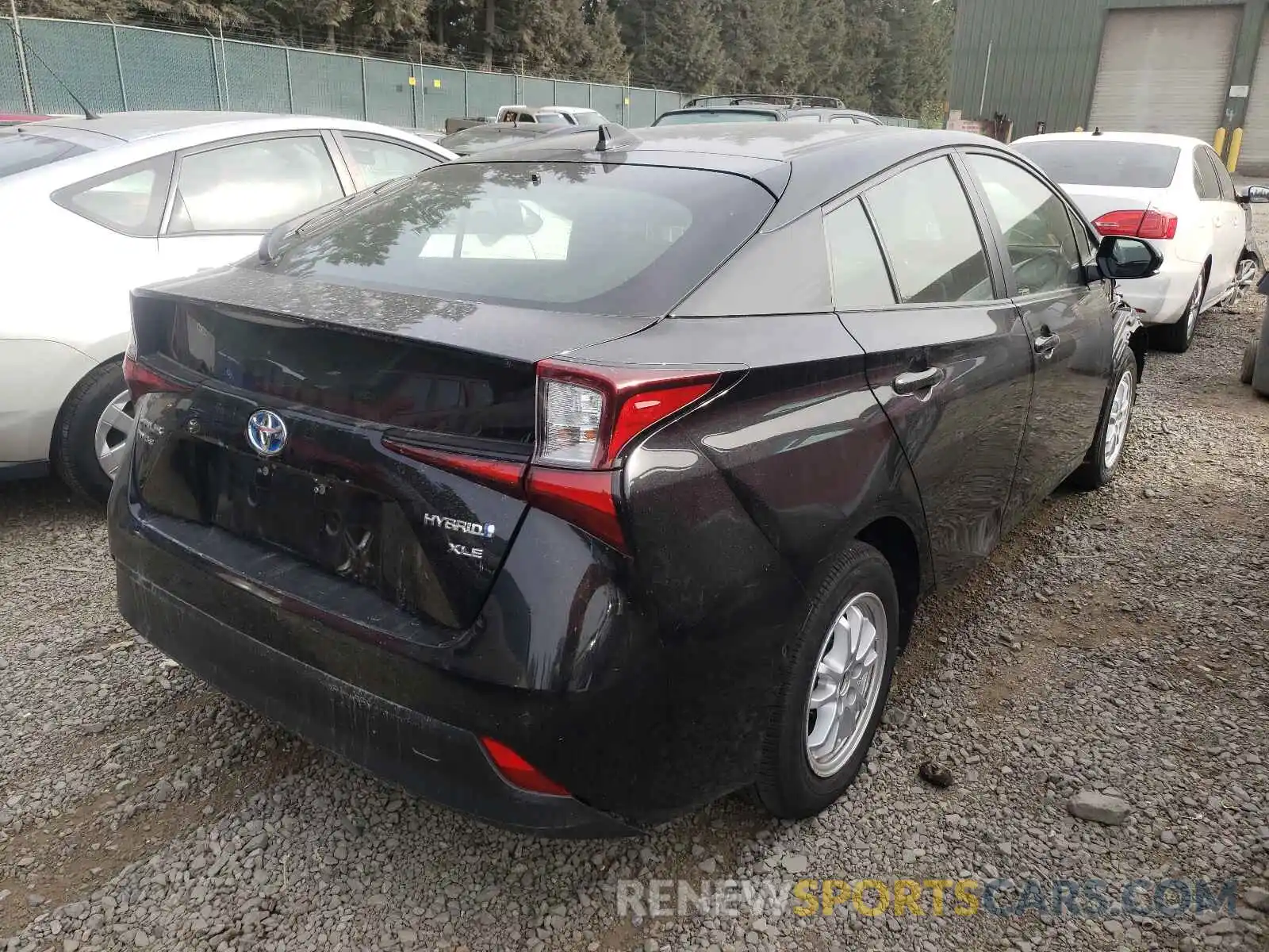 4 Фотография поврежденного автомобиля JTDL9RFU0K3010899 TOYOTA PRIUS 2019