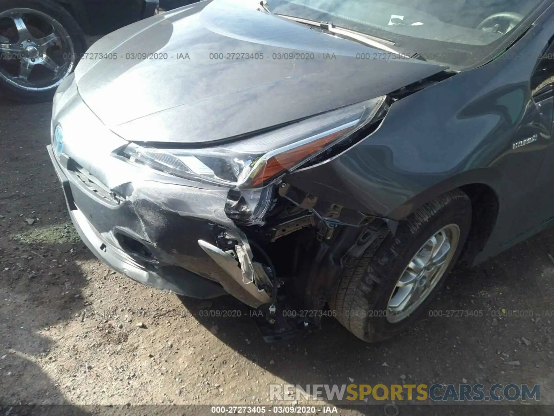 6 Photograph of a damaged car JTDL9RFU0K3011700 TOYOTA PRIUS 2019