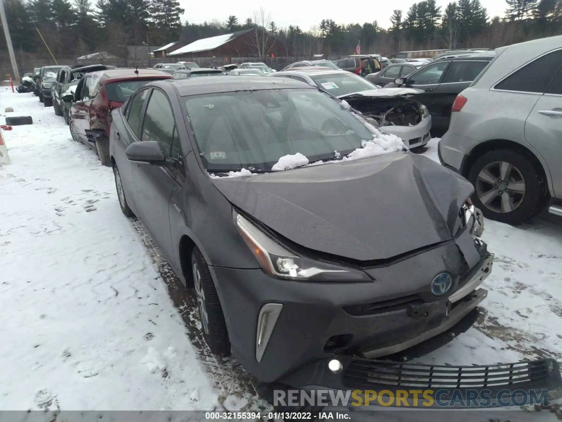 1 Photograph of a damaged car JTDL9RFU0K3012054 TOYOTA PRIUS 2019