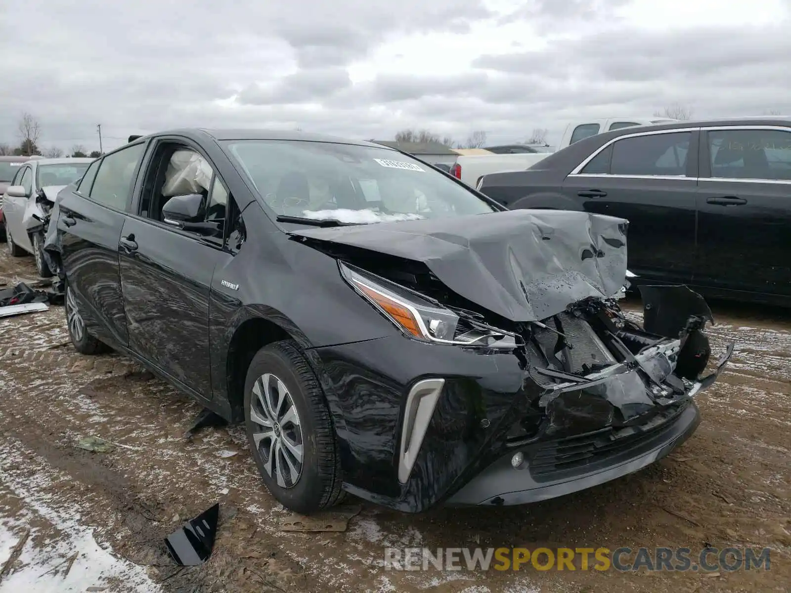 1 Photograph of a damaged car JTDL9RFU0K3012149 TOYOTA PRIUS 2019