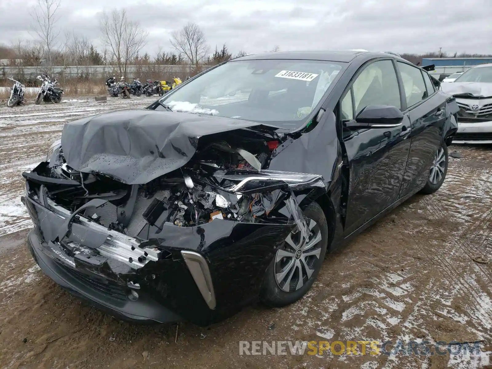 2 Photograph of a damaged car JTDL9RFU0K3012149 TOYOTA PRIUS 2019