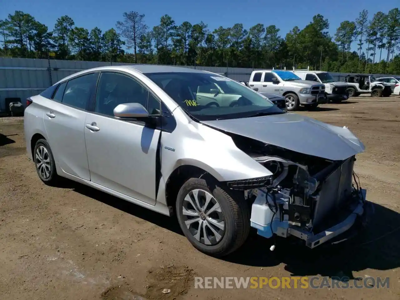 1 Photograph of a damaged car JTDL9RFU0K3012846 TOYOTA PRIUS 2019