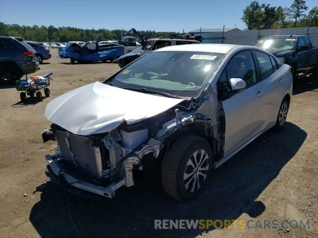 2 Photograph of a damaged car JTDL9RFU0K3012846 TOYOTA PRIUS 2019