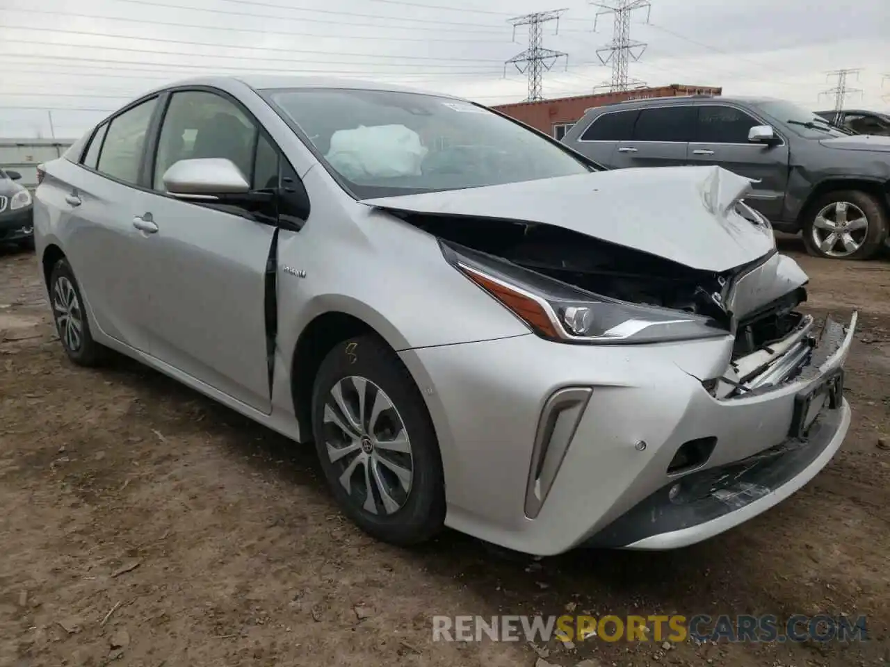 1 Photograph of a damaged car JTDL9RFU0K3013088 TOYOTA PRIUS 2019