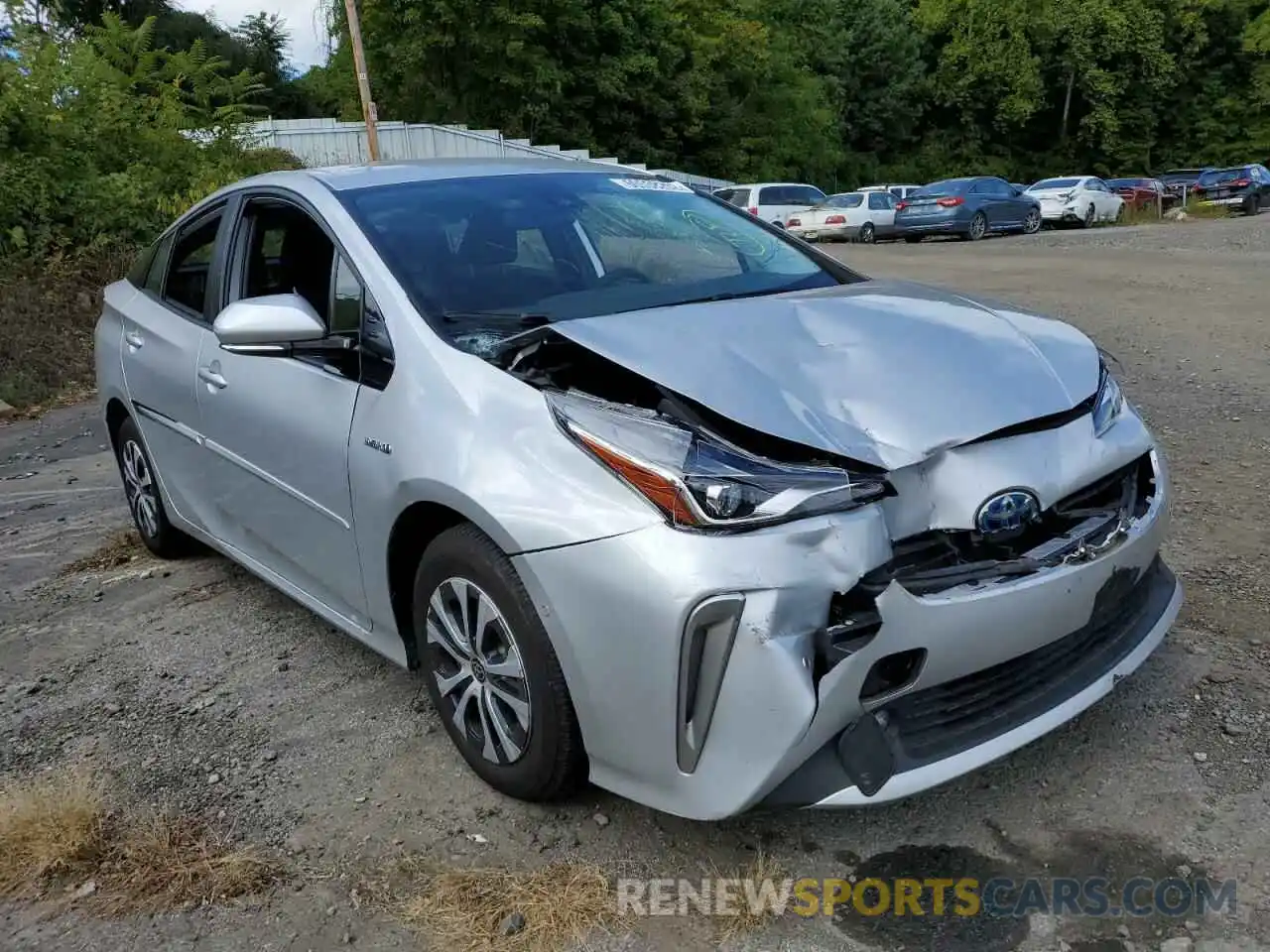 1 Photograph of a damaged car JTDL9RFU1K3001161 TOYOTA PRIUS 2019