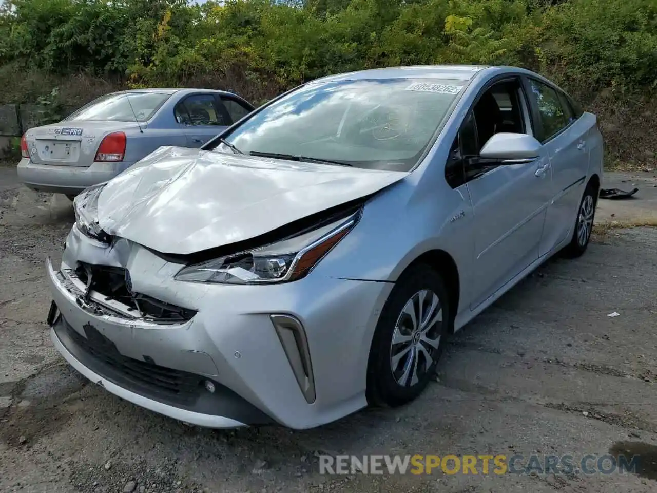 2 Photograph of a damaged car JTDL9RFU1K3001161 TOYOTA PRIUS 2019