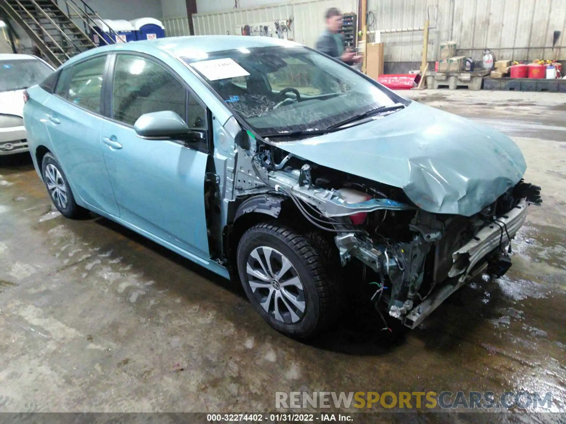 1 Photograph of a damaged car JTDL9RFU1K3001189 TOYOTA PRIUS 2019