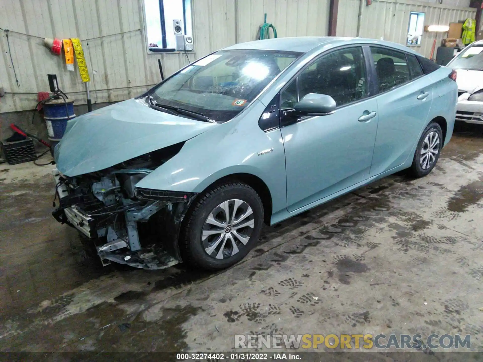 2 Photograph of a damaged car JTDL9RFU1K3001189 TOYOTA PRIUS 2019