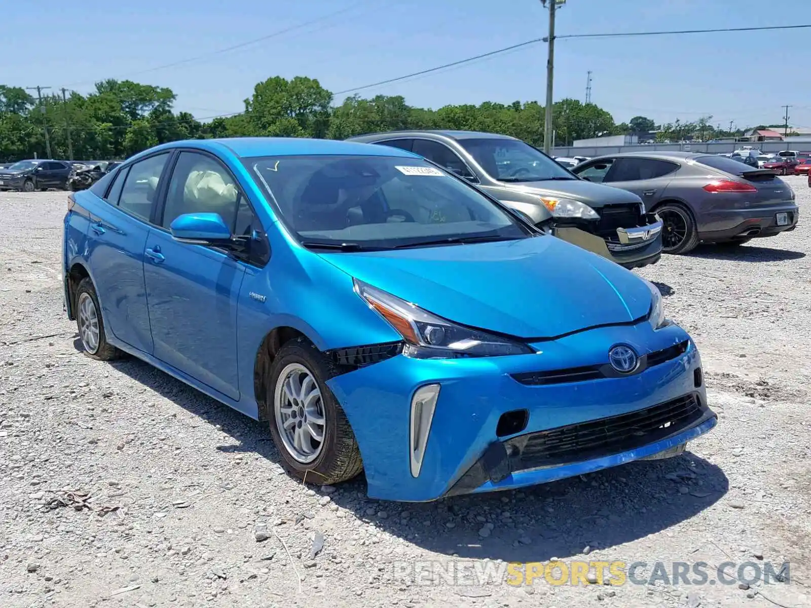 1 Photograph of a damaged car JTDL9RFU1K3001337 TOYOTA PRIUS 2019