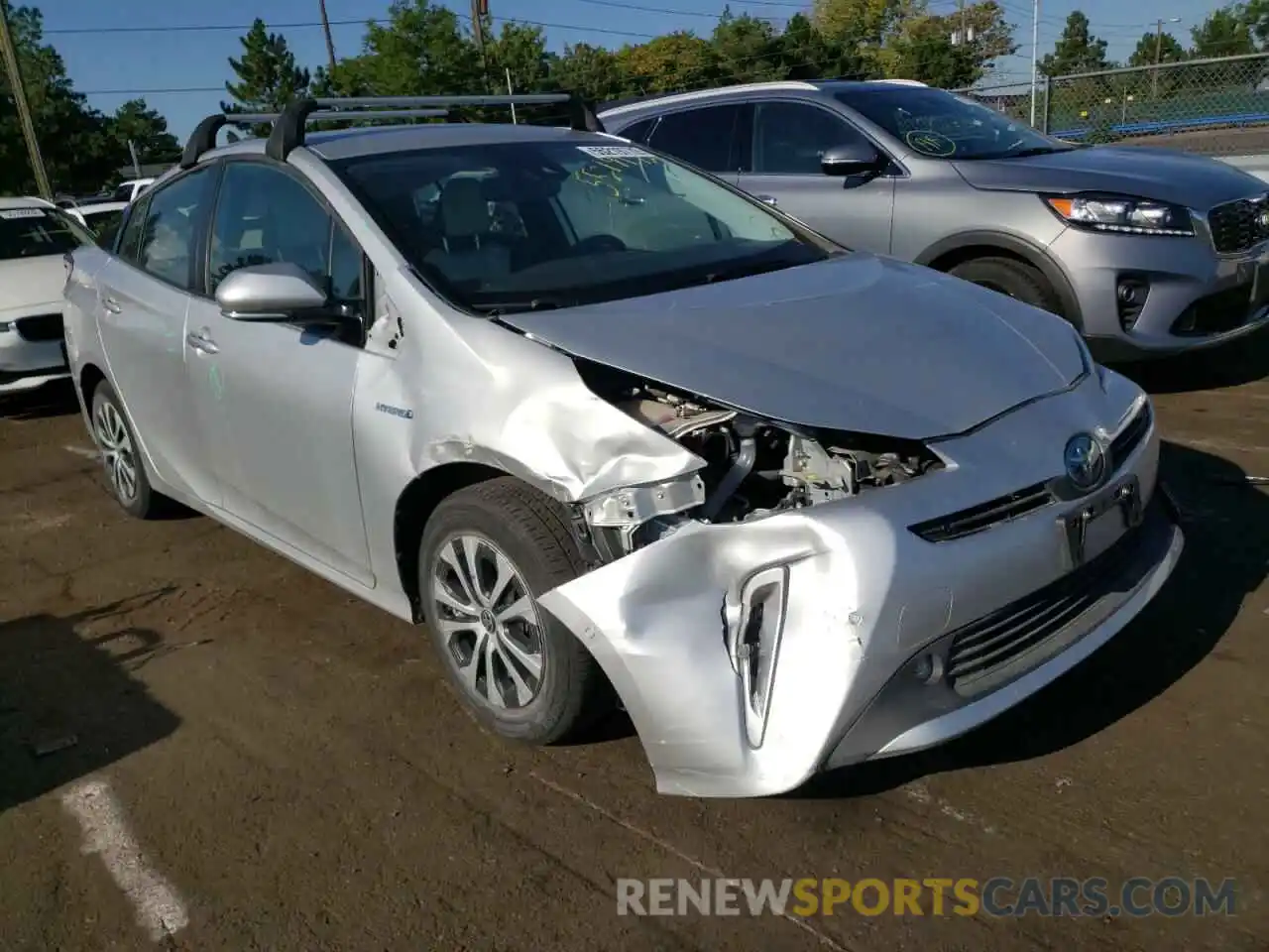 1 Photograph of a damaged car JTDL9RFU1K3002150 TOYOTA PRIUS 2019