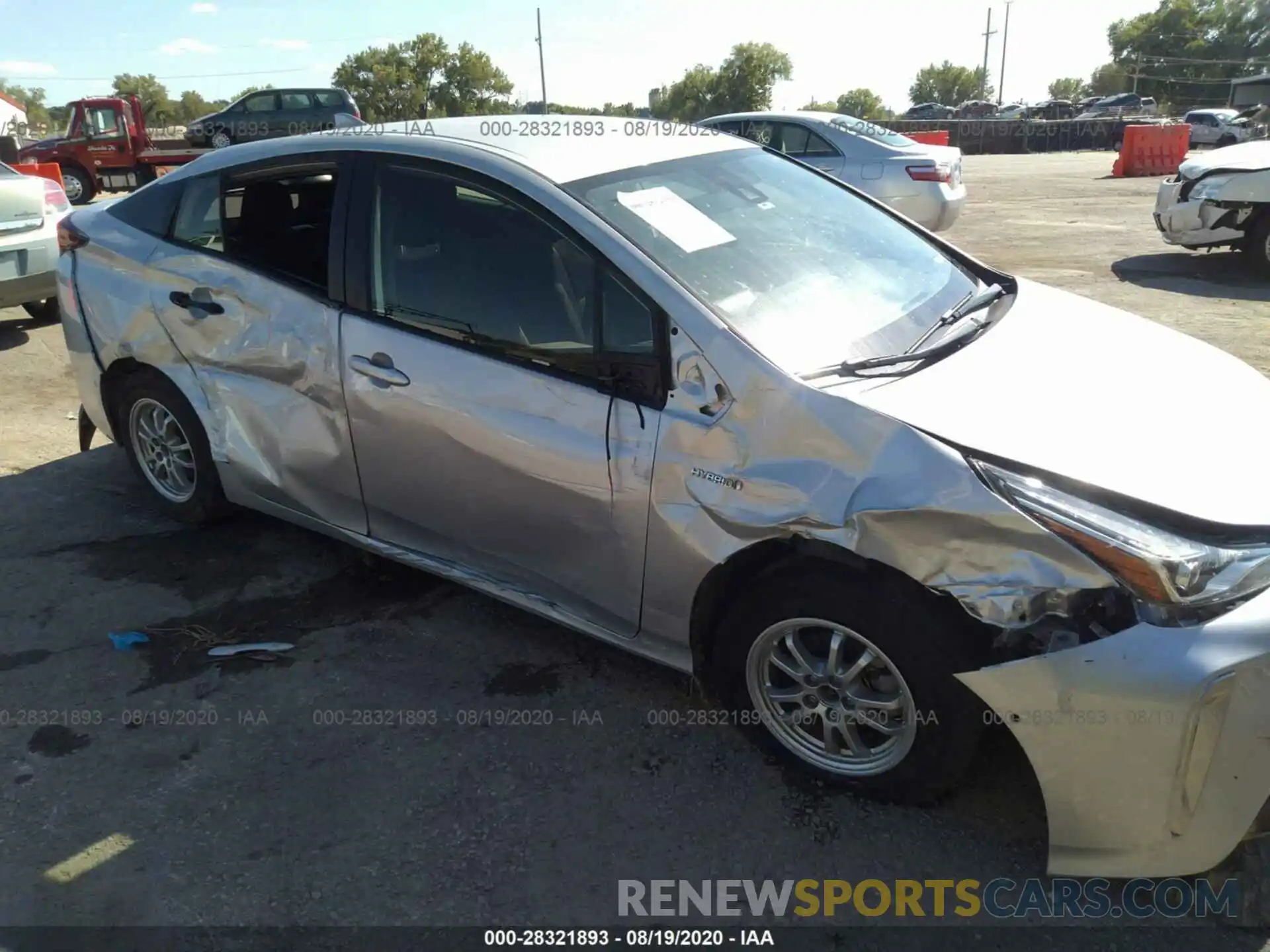 6 Photograph of a damaged car JTDL9RFU1K3002620 TOYOTA PRIUS 2019