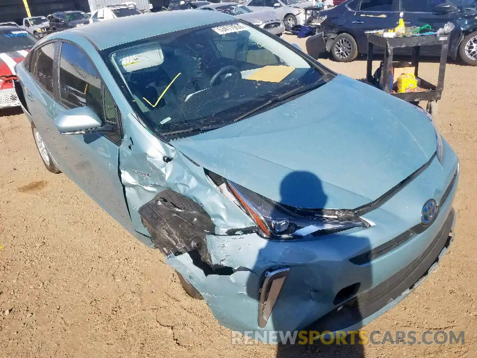 1 Photograph of a damaged car JTDL9RFU1K3003010 TOYOTA PRIUS 2019