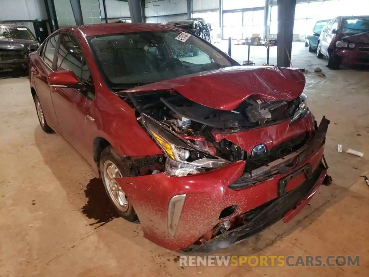 1 Photograph of a damaged car JTDL9RFU1K3003119 TOYOTA PRIUS 2019