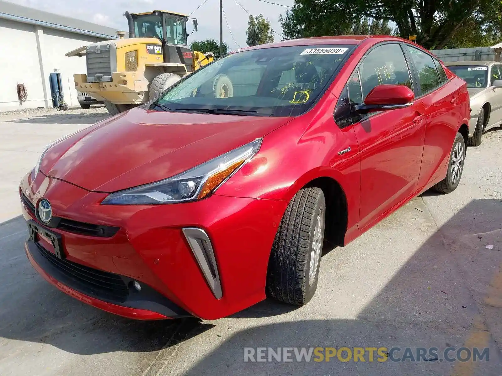 2 Photograph of a damaged car JTDL9RFU1K3003427 TOYOTA PRIUS 2019