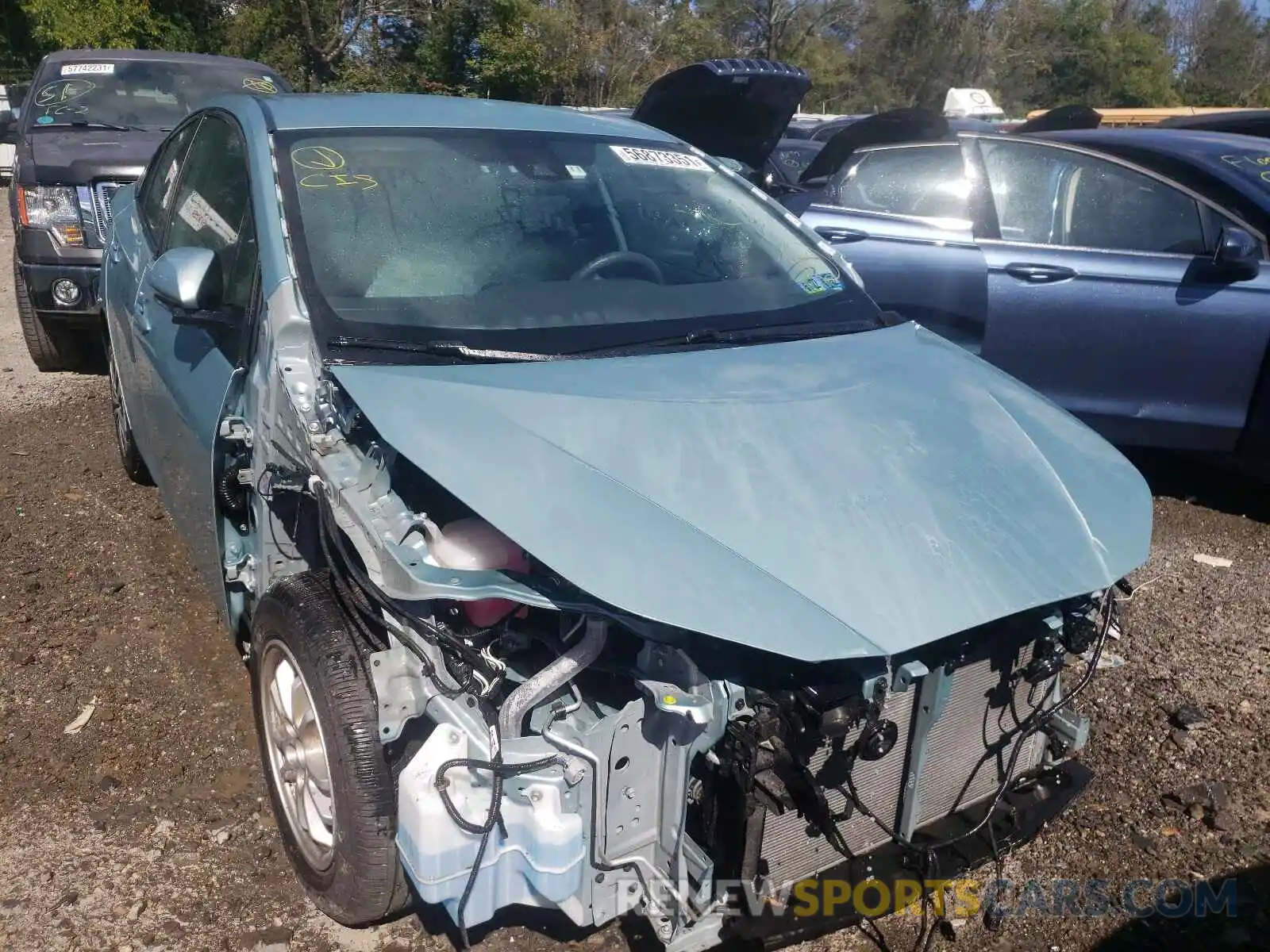 1 Photograph of a damaged car JTDL9RFU1K3003492 TOYOTA PRIUS 2019